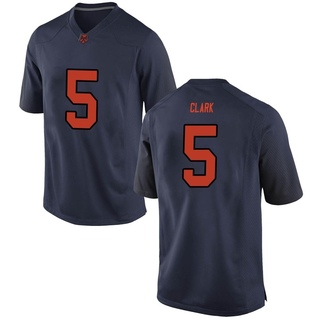 Alijah Clark Game Navy Men's Syracuse Orange Football Jersey