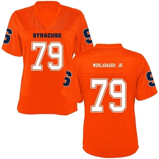 David Wohlabaugh Jr. Game Orange Women's Syracuse Orange Football Jersey