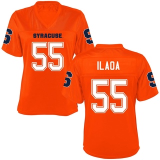 Josh Ilaoa Game Orange Women's Syracuse Orange Football Jersey