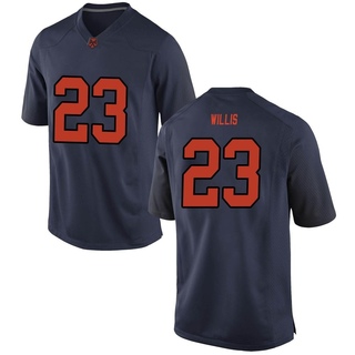 Yasin Willis Game Navy Youth Syracuse Orange Football Jersey