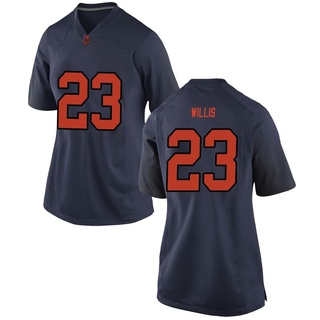 Yasin Willis Replica Navy Women's Syracuse Orange Football Jersey